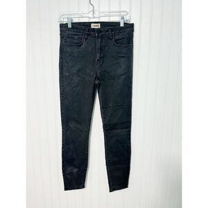 L'Agence Women's Dark‎ Wash High Rise Skinny Jeans Black Size 28